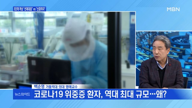 [백운기의 뉴스와이드] 거리두기 3단계 격상에 선제 대응 vs 신중해야 …전망은?