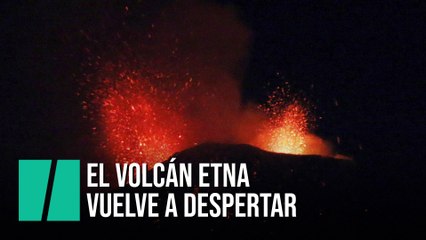 El volcán Etna entra en erupción y llena de ceniza la ciudad italiana de Catania
