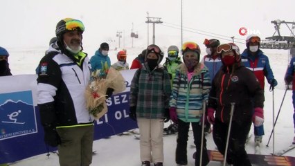Erciyes'te kayak sezonu açıldı