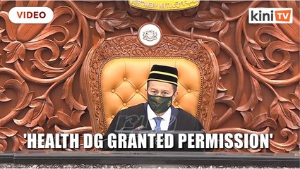 Speaker_ Health DG gave permission for three MPs to attend Parliament