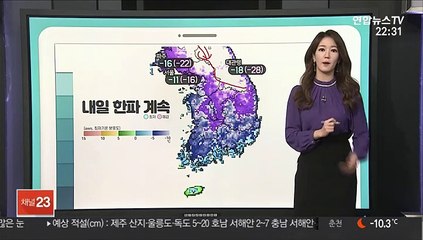 [날씨클릭] 내일 서울 -11도, 체감 더 낮아…서해안 눈 계속