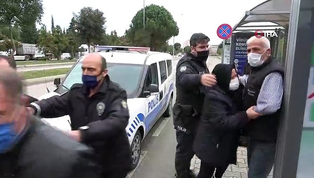 Eşinin HES kodu ile otobüse binmeye çalıştı, alınmayınca ortalığı birbirine kattı