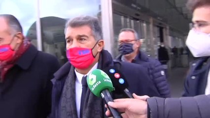 Laporta: "Vuelvo para que volvamos a estar tritranquilos"