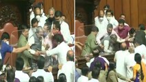 Karnataka : Congress MlC's Forcefully Remove Deputy Chairman Of Legislative Council
