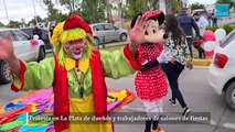 Protesta en La Plata de dueños y trabajadores de salones de fiestas