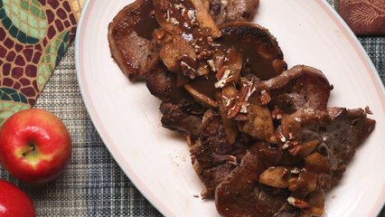 Caramel Apple Pork Chops