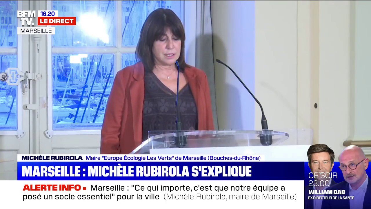 "Depuis 1945, Marseille n'a jamais été aussi près de sombrer": Michèle Rubirola évoque une ville "dans une situation financière calamiteuse"