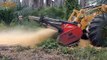 Dangerous Fast Destroy Big Tree Machine Working - Extreme Equipment Excavator Cutting Tree Machine