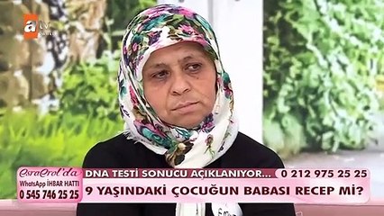 DNA testi sonucuna göre 9 yaşındaki çocuğun babası Recep...