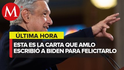 AMLO felicita a Joe Biden tras ganar elección presidencial en EU