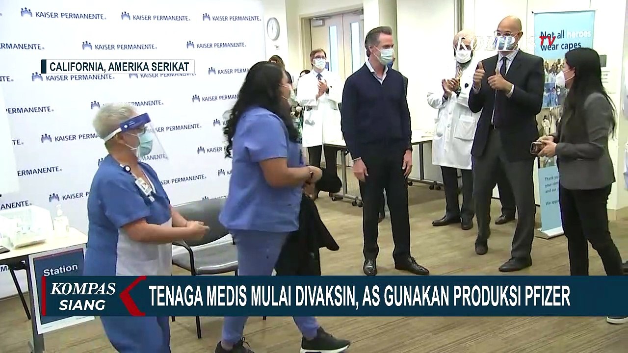 Tenaga Medis AS Mulai Divaksin Corona Produksi Pfizer