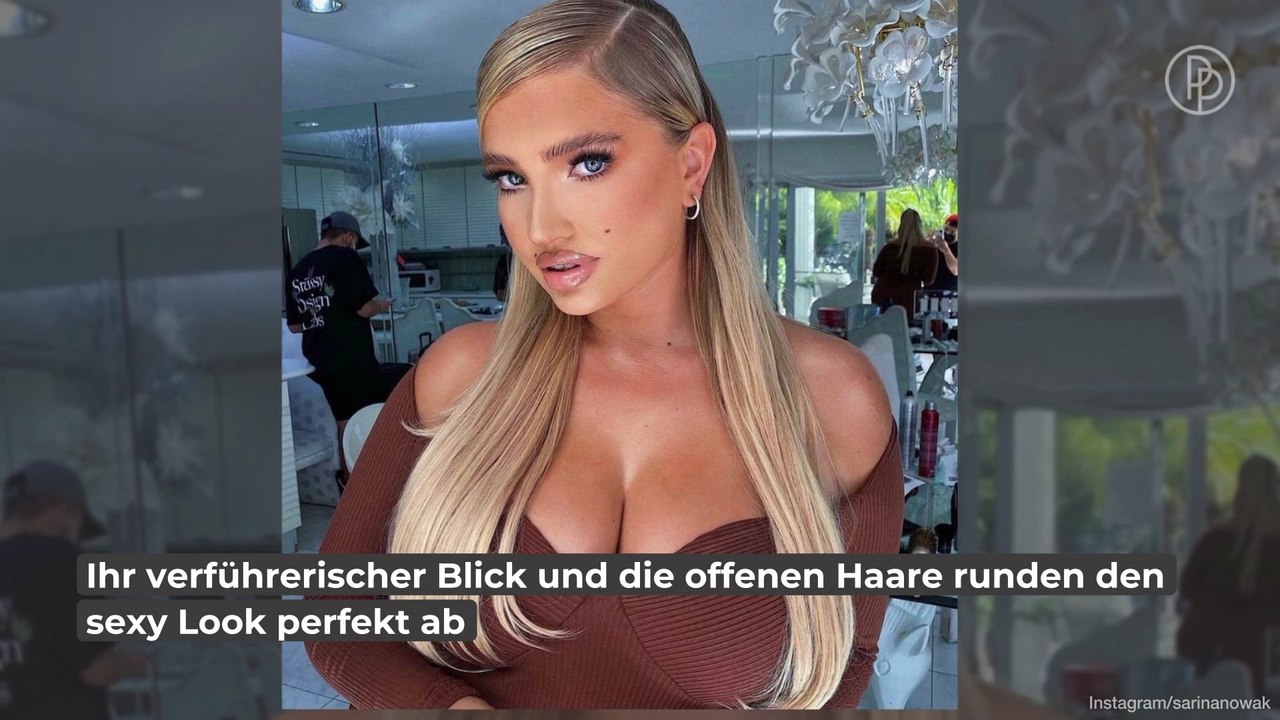 Sarina Nowak zeigt sich super sexy mit Mega-Dekolleté