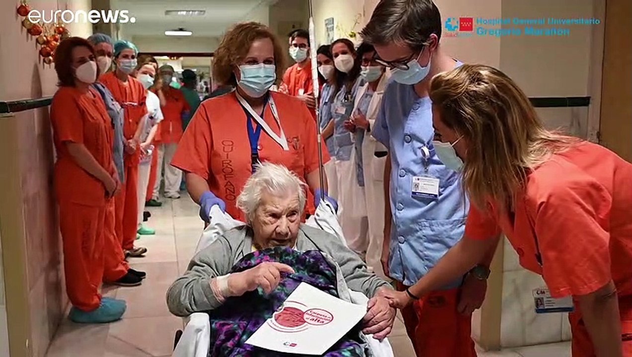 Elena (104) nach covid-erkrankung entlassen