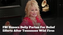 FBI Honors Dolly Parton For Relief Efforts After Tennessee Wild Fires
