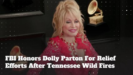 FBI Honors Dolly Parton For Relief Efforts After Tennessee Wild Fires