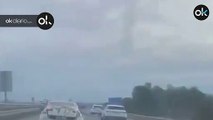 Cazado un conductor en Cádiz con una farola en el maletero