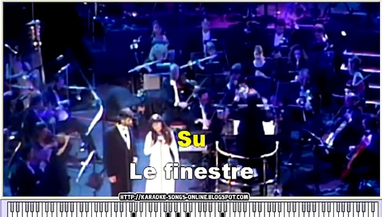 Andrea Bocelli, Sarah Brightman - Time To Say Goodbye -Karaoke Instrumental version