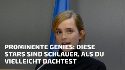 Prominente Genies: Diese Stars sind schlauer, als du vielleicht dachtest