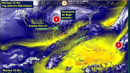 Clima de hoy martes: El frente frío número 21 avanzará rápidamente el Norte de México