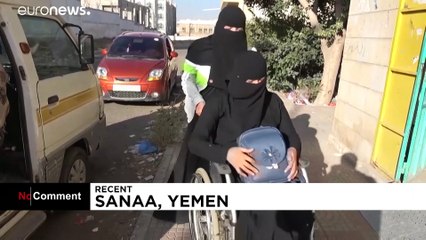 Mujeres discapacitadas de Yemen superan la guerra y la COVID-19 para jugar al baloncesto
