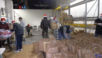 Pembagian Paket Sembako Natal Masyarakat Kristiani Indonesia di Washington DC