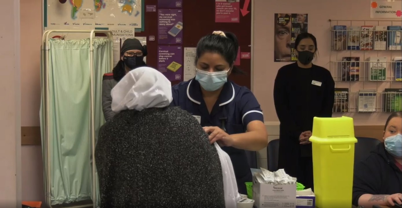 First Calderdale resident receives the Covid-19 vaccine