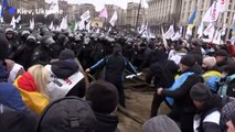 Police clash with anti-lockdown protesters in Ukraine