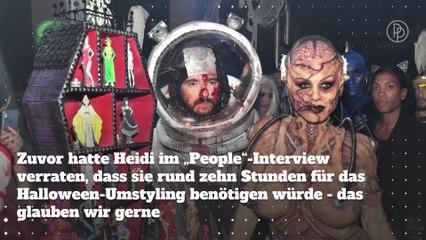 Heidi Klum Halloween 2019: Ekliger Alien, der Tom entführt hat