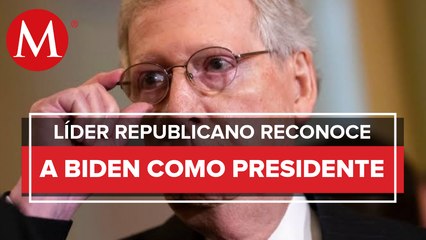 Mitch McConnell, líder republicano, reconoce a Biden como presidente electo de EU