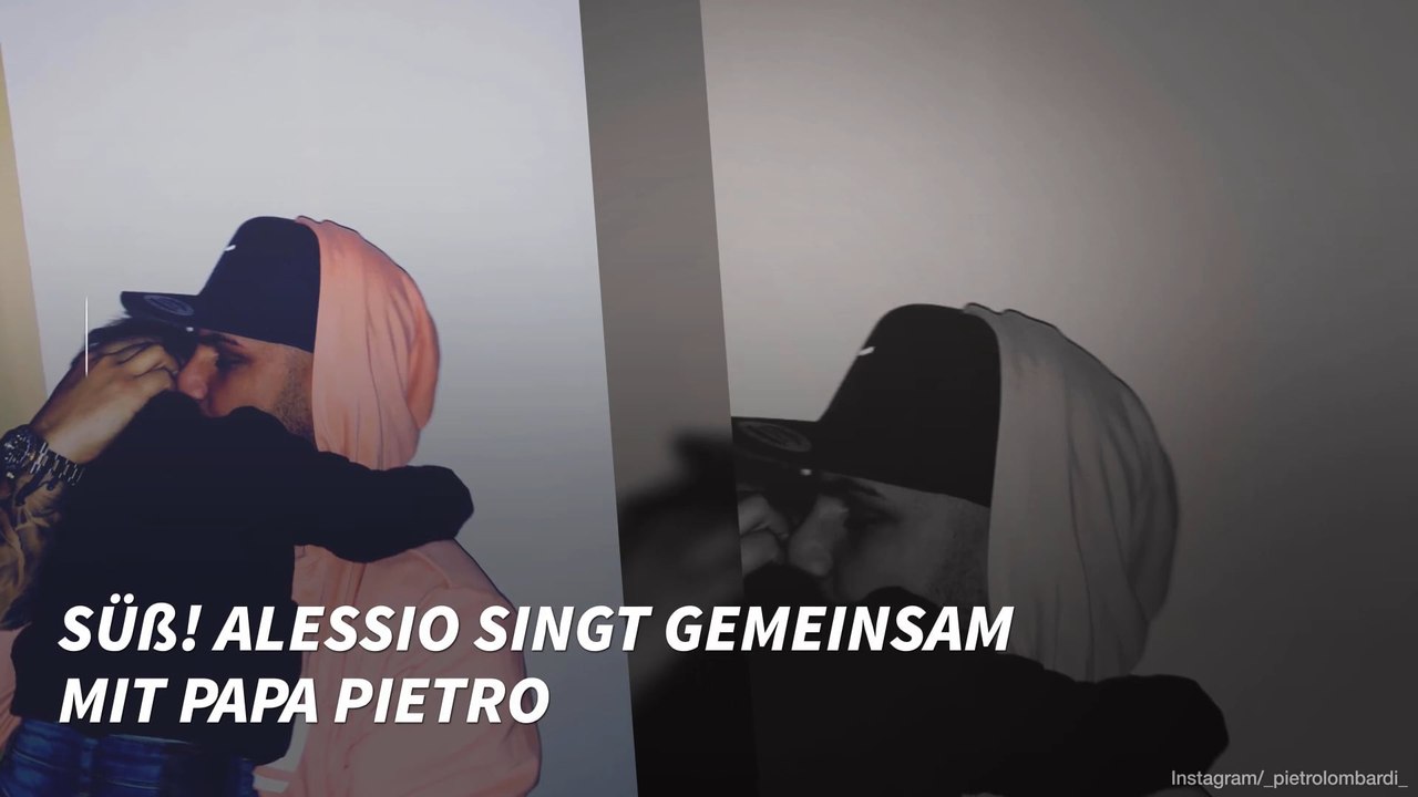 Süß! Alessio singt gemeinsam mit Papa Pietro