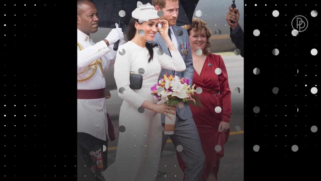 Herzogin Meghan in Fidschi: Sie trägt dieses Geschenk der Queen