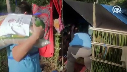 Limpoa'daki afetzedelere ilk insani yardım Türkiye Diyanet Vakfından