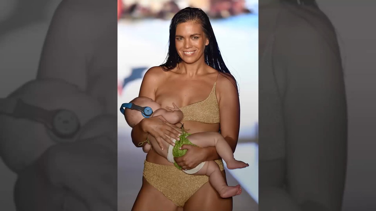 Bei „Sports Illustrated“-Show: Model stillt Baby auf dem Laufsteg