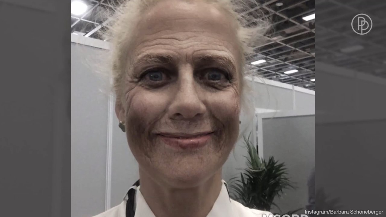 Krass: Barbara Schöneberger als alte Frau auf Instagram
