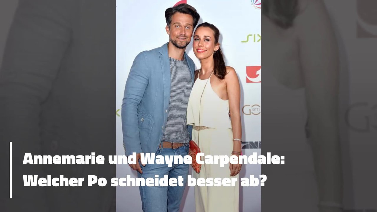 Annemarie und Wayne Carpendale: Welcher Po schneidet besser ab?