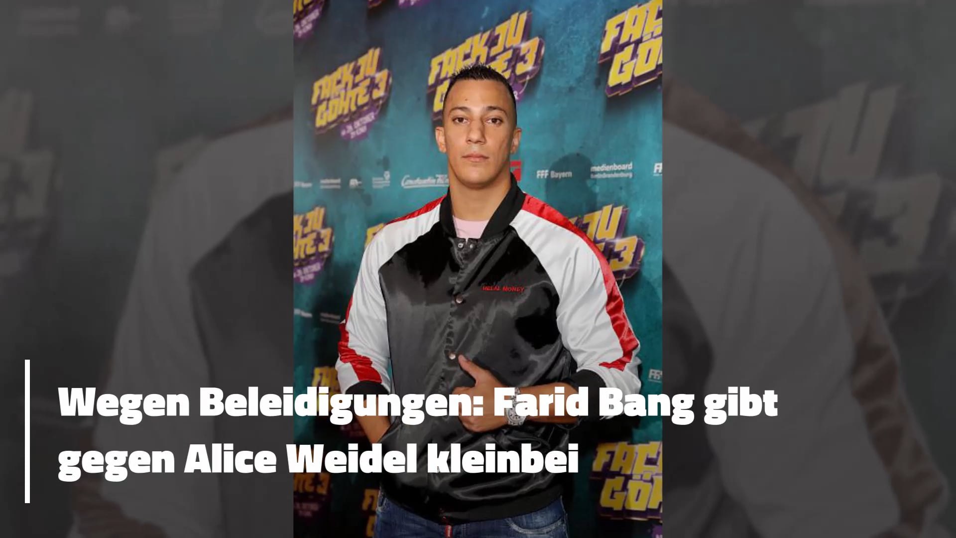 ⁣Wegen Beleidigungen: Farid Bang gibt gegen Alice Weidel klein bei