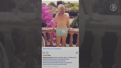 Jens Büchners Frau Daniela Büchner oben ohne auf Instagram