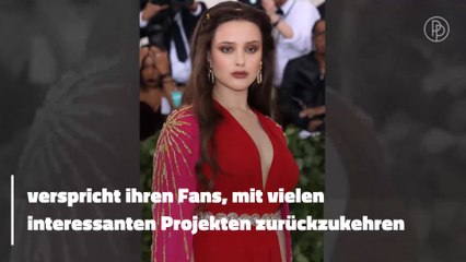„Tote Mädchen lügen nicht“-„Hannah“: Katherine Langford nimmt von ihrer Rolle Abschied