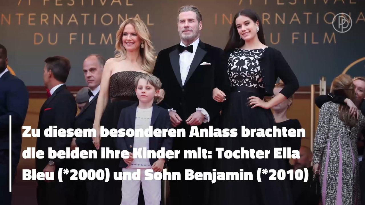 John Travolta bringt seine Kinder nach Cannes