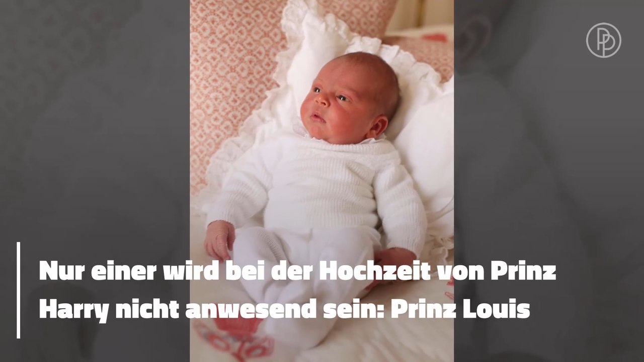 Prinz Harrys Hochzeit: Prinz Louis wird nicht dabei sein