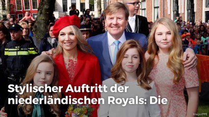 Stylischer Auftritt der niederländischen Royals: Máximas Töchter sehr modisch