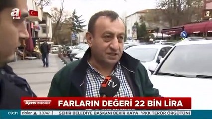 Hırsızlar şimdi de farlara dadandı