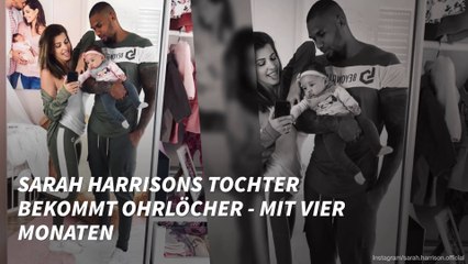 Sarah Harrisons Tochter bekommt Ohrlöcher - mit vier Monaten