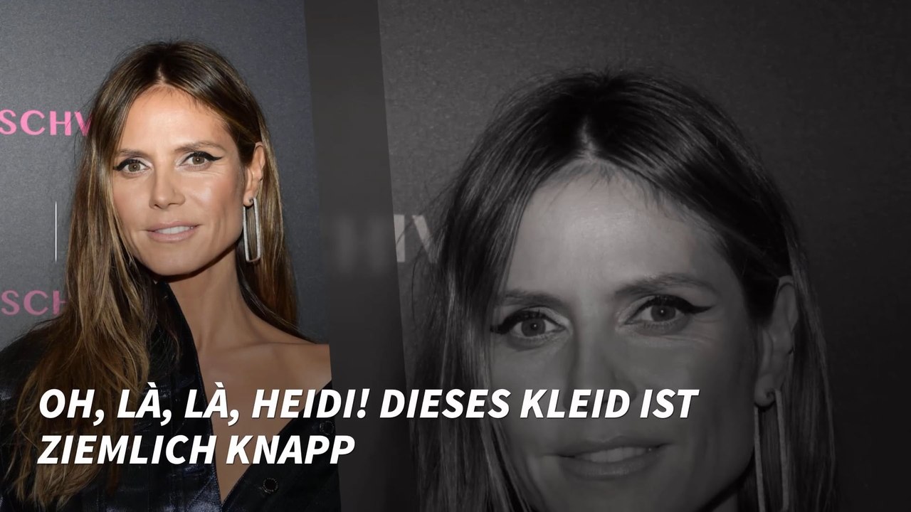 Oh, là, là, Heidi! Dieses Kleid ist ziemlich knapp