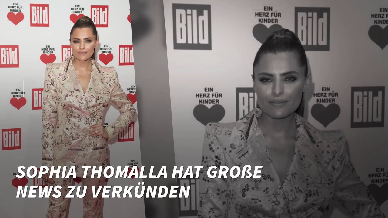 Sophia Thomalla hat große News zu verkünden
