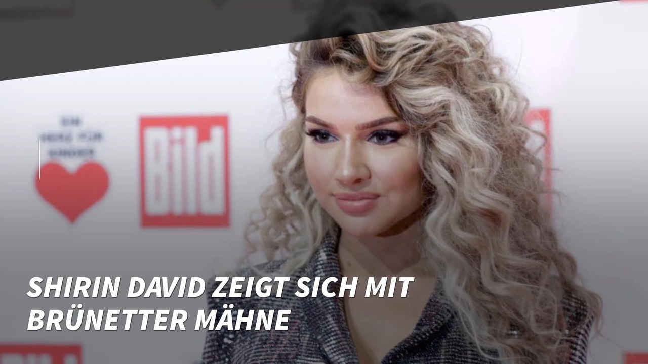 Shirin David zeigt sich mit brünetter Mähne