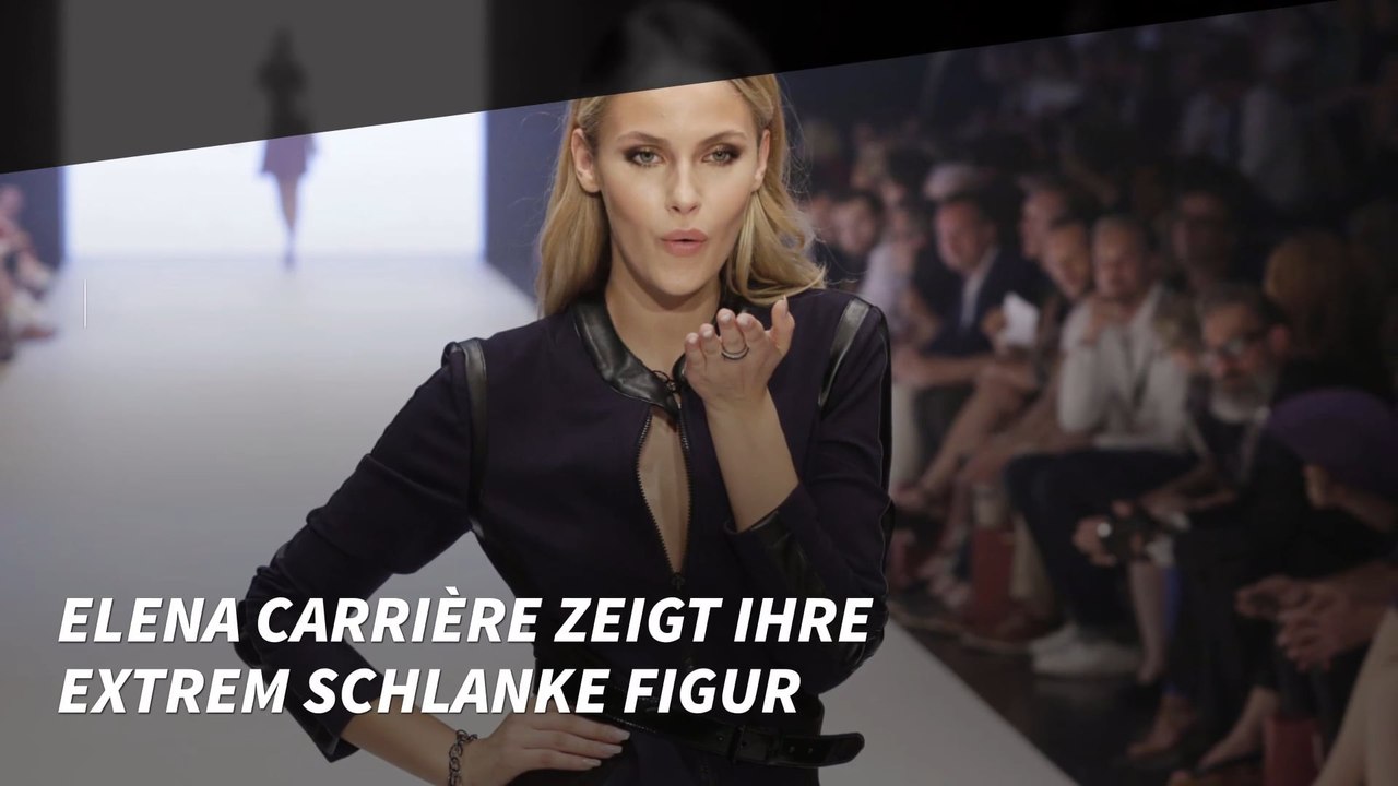 Elena Carrière zeigt ihre extrem schlanke Figur