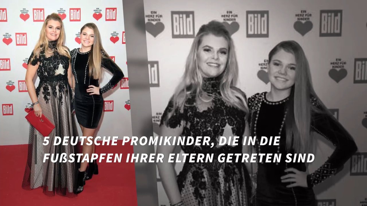 5 deutsche Promi-Kinder, die in die Fußstapfen ihrer Eltern getreten sind