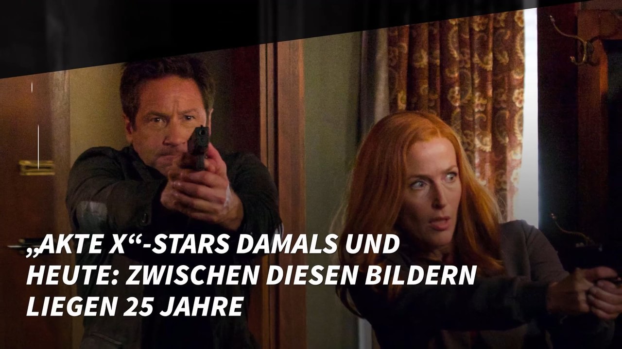 „akte x“-stars damals und heute: zwischen diesen bildern liegen 25 jahre