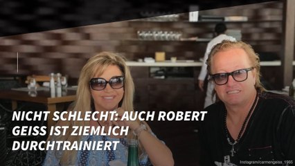 Nicht schlecht: Auch Robert Geiss ist ziemlich durchtrainiert